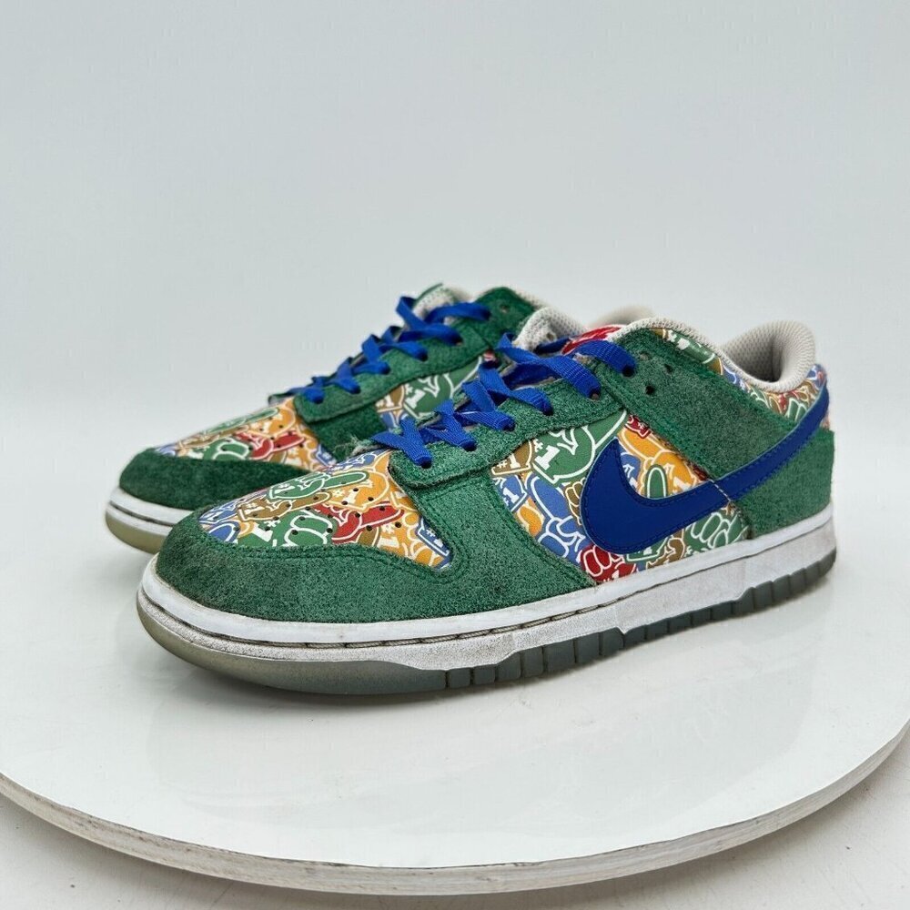 Nike Dunk Low Foam Youth Size 4.5Y Women 6 DZ5299-300 Finger Stadium Green Shoes